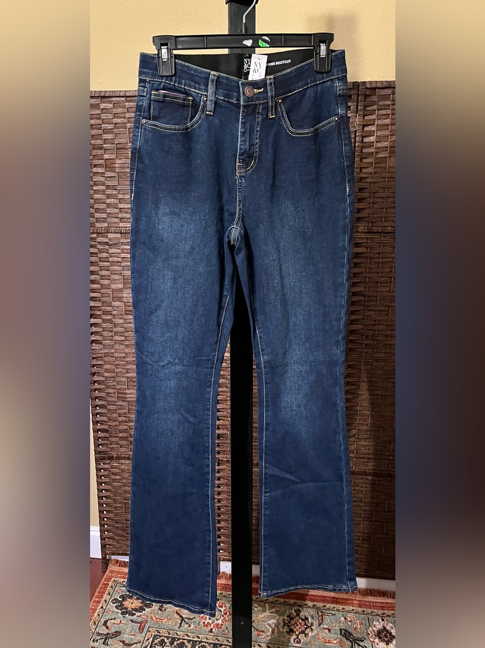 New York & Company Jeans Bundle (2) -Size 6 High Waist Flare & High Rise Bootcut - Picture 8 of 9